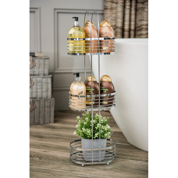 LIVIVO FreeStanding Stainless Steel Shower Caddy Wayfair.ie